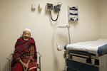 Bhutanese Woman in Health Clinic, 2014 by Becky Field