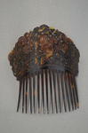 Comb, tortoise shell, 19th century, front view by Irma G. Bowen Historic Clothing Collection