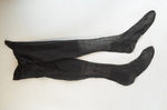 Stockings, black silk with openwork, 1880-1900 by Irma G. Bowen Historic Clothing Collection
