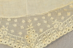 Engageantes, white cotton mull with pointed cuffs, 1845-1865, close detail of cuff by Irma G. Bowen Historic Clothing Collection