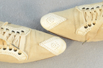 Shoes, white canvas Oxfords, 1930s, detail of toe by Irma G. Bowen Historic Clothing Collection