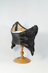 Swiss waist, black silk, 1850s-1860s, side view by Irma G. Bowen Historic Clothing Collection