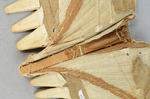 Brown linen stays, 1780-1790, detail of busk by Irma G. Bowen Historic Clothing Collection