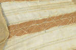 Brown linen stays, 1780-1790, detail of interior seam construction by Irma G. Bowen Historic Clothing Collection