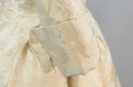 Robe à l’anglaise, ivory silk damask, c. 1750-1770, detail of cuff by Irma G. Bowen Historic Clothing Collection