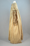 Housedress, brown printed cotton, c. 1835-1850, detail of right side lining by Irma G. Bowen Historic Clothing Collection
