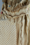 Housedress, brown printed cotton, c. 1835-1850, detail of extreme piecing by Irma G. Bowen Historic Clothing Collection