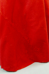 Woman’s red wool cloak, c. 1750-1800, detail of piecing at sides by Irma G. Bowen Historic Clothing Collection