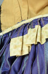 Dress, purple silk with silver, black, and pink stripes, c. 1865, detail of interior waist by Irma G. Bowen Historic Clothing Collection