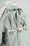 Dress, sage silk taffeta with belt, c. 1870, detail of sleeve cap by Irma G. Bowen Historic Clothing Collection