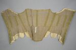 Stays, green wool and natural linen with whalebone, c. 1780, interior view by Irma G. Bowen Historic Clothing Collection