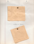 Home Economics sewing sample, 1921, mitered corners
