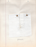 Home Economics sewing sample, 1921, placket