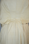 Duster, cream silk with dolman sleeves, 1880s, detail of back sleeve seams