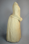 Duster, cream silk with dolman sleeves, 1880s, side view