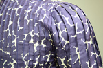 Dress, silk printed with purple, with black and white trim, c. 1904, detail of pintucks by Irma G. Bowen Historic Clothing Collection