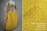 Dress with yellow petticoat