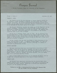 Campus Journal Vol. 1, No. 2, September 1962
