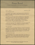 Campus Journal Vol. 1, No. 3, September 1962