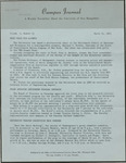 Campus Journal Vol. 1, No. 25, March 1963