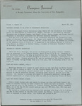 Campus Journal Vol. 1, No. 26, March 1963