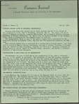 Campus Journal Vol. 1, No. 33, May 1963