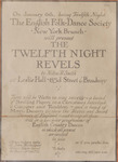 Twelfth Night Revels poster, 1921