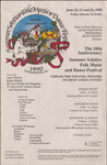 Summer Solstice Folk Music and Dance Festival poster, 1990 by California Traditional Music Society
