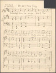 Music manuscript from the CDSS collection by Osgood, Bessie