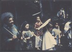 May Gadd and children dressed in Asian costumes by Unknown