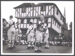 A Morris dance performance at the Thaxted Guildhall