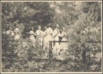 Group of Morris dancers at Pinewoods Camp, 1939; image #48A referenced in letter from Elisabeth S. Burns to Brad Foster, September 8, 1990