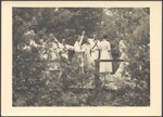 Group of Morris dancers at Pinewoods Camp, 1939; image #44A referenced in letter from Elisabeth S. Burns to Brad Foster, September 8, 1990