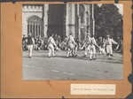 A Cotswold Morris dance performed by members of the English Folk Dance Society