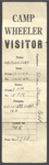 Camp Wheeler Visitor Pass issued to Elsie Cobb, December 1, 1942