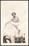 Elsie Margaret Stanton Cobb on horseback, August 19, 1934 by Unknown