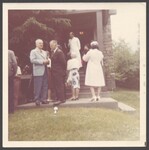 Dr. John Gifford and Mr. Shatney at Gretel Anne Cobb's wedding, August 17, 1970 by Unknown