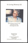 Elsie Margaret Stanton Cobb's Memorial Service Program, September 1, 1993