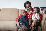 Congolese Family at Home, 2013 by Becky Field