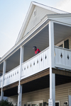 Young Man on His New Porch, 2016 by Becky Field
