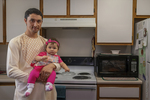 Father and Daughter at Home, 2017 by Becky Field