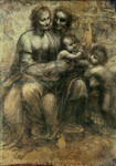 The Virgin and Child with SS. Anne and John the Baptist by Leonardo da Vinci