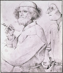 The Painter and the Art Lover by Pieter Bruegel I