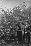 Ivan Michurin, Russian botanist, outdoors with a woman, possibly his wife in Russia, USSR, ca. 1932 by Jacobi, Lotte, 1896-1990