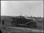 Car and people in Michurinsk, Russia, USSR, ca. 1932-1933 by Jacobi, Lotte, 1896-1990