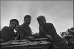 Grinning young workers in Michurinsk, Russia, USSR, ca. 1932-1933 by Jacobi, Lotte, 1896-1990