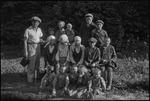 Group portrait of workers and children in Michurinsk, Russia, USSR, ca. 1932-1933 by Jacobi, Lotte, 1896-1990