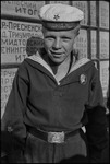 Young sailor on Nikolskaya Street in Moscow, Russia, USSR, ca. 1932-1933 by Jacobi, Lotte, 1896-1990