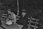 Professor Alfons Goldschmidt with a woman in Moscow, Russia, USSR, ca. 1932-1933 by Jacobi, Lotte, 1896-1990