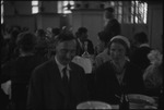 Emil and Barbara Bartoschat in a restaurant in Moscow, Russia, USSR, ca. 1932-1933 by Jacobi, Lotte, 1896-1990